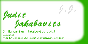 judit jakabovits business card